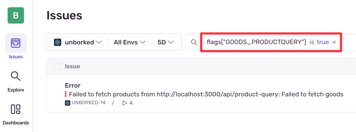 Flag Change Search